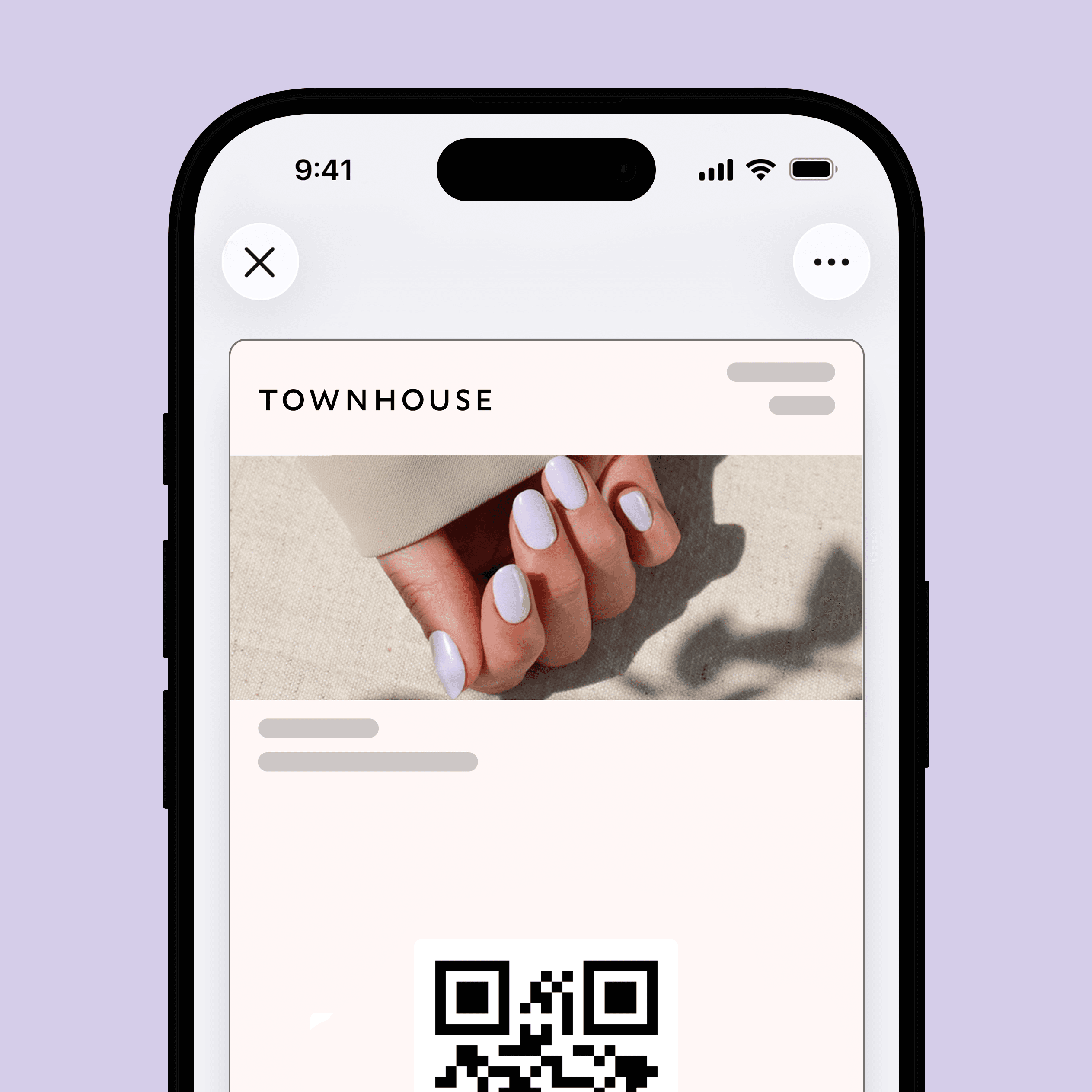 Cashback loyalty card showing customer credit rewards built with Loovy