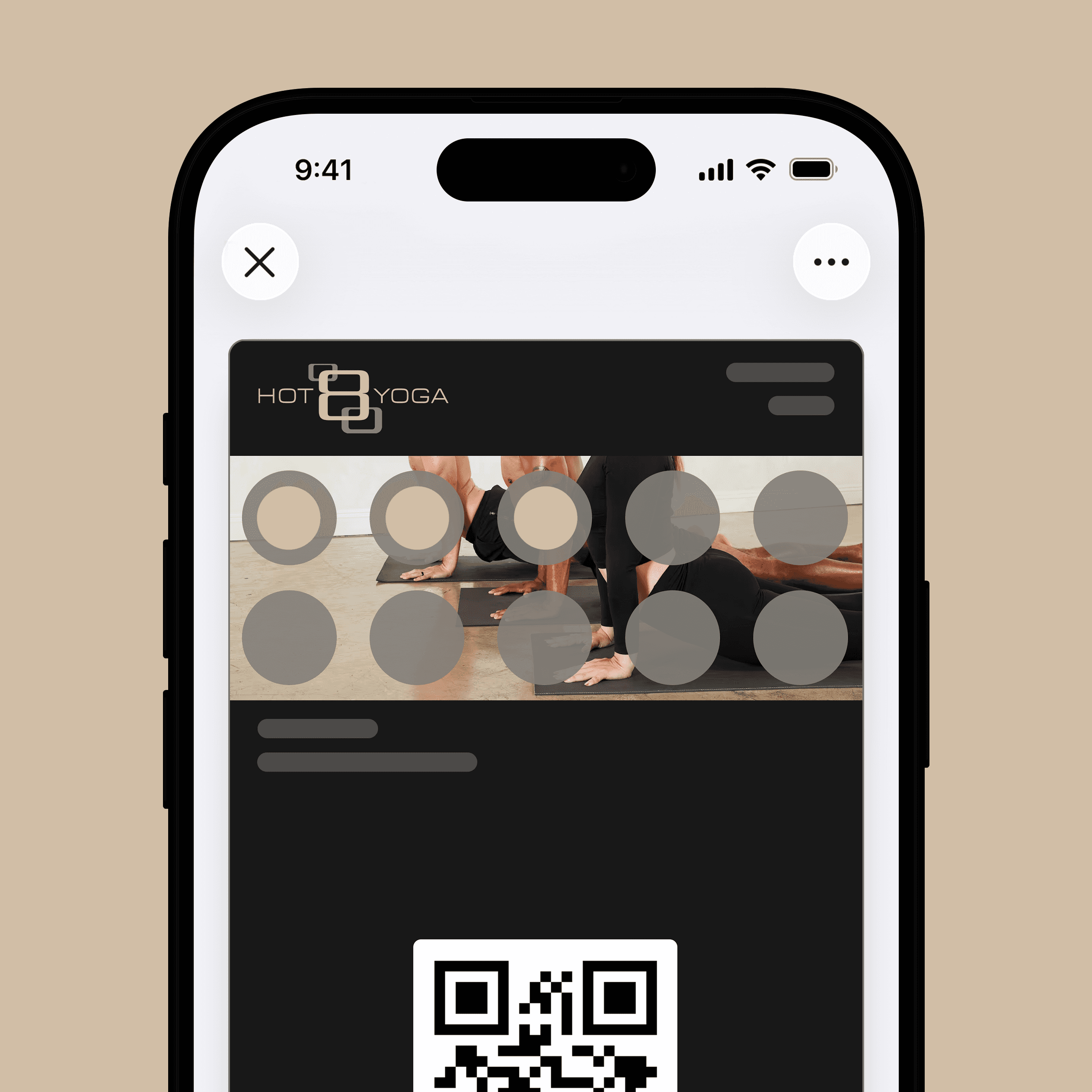 Digital multipass card example designed with Loovy to attract new customers