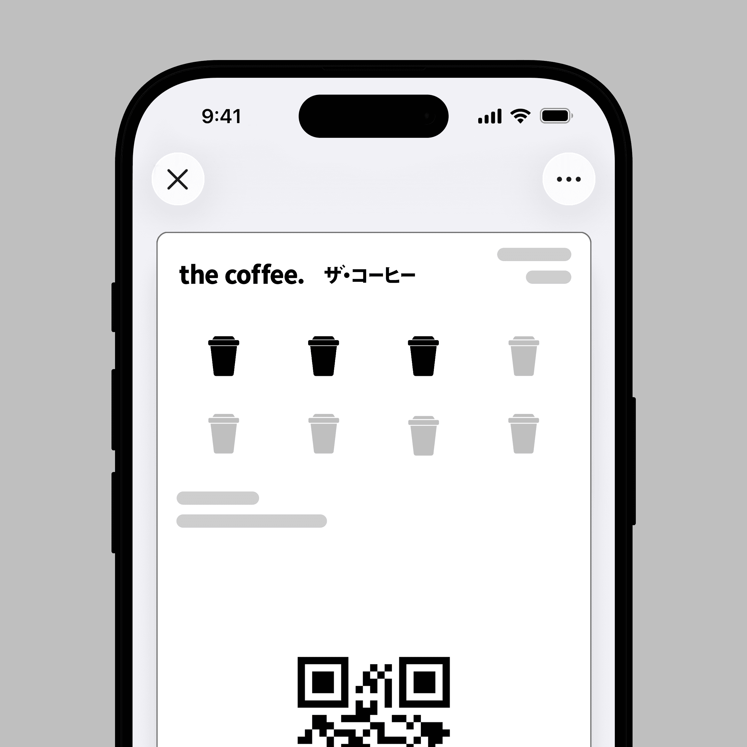 Cashback loyalty card showing customer credit rewards built with Loovy