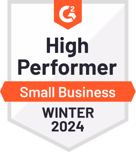 G2 High Performer Small Business Winter 2024 badge