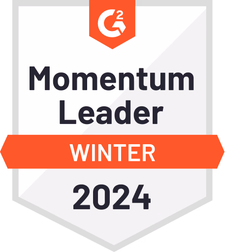 G2 Momentum Leader Winter 2024 badge