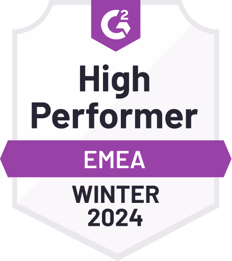 G2 High Performer EMEA Winter 2024 badge
