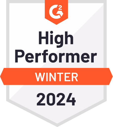 G2 High Performer Winter 2024 badge
